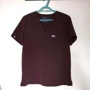 Figs Catarina One-Pocket Scrub Top - M / Brown